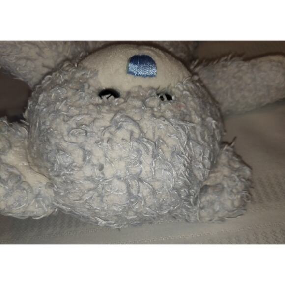 Build A Bear Blue Curly Teddy Bear Plush Stuffed Animal RETIRED Powder Blue 16" - Picture 9 of 16